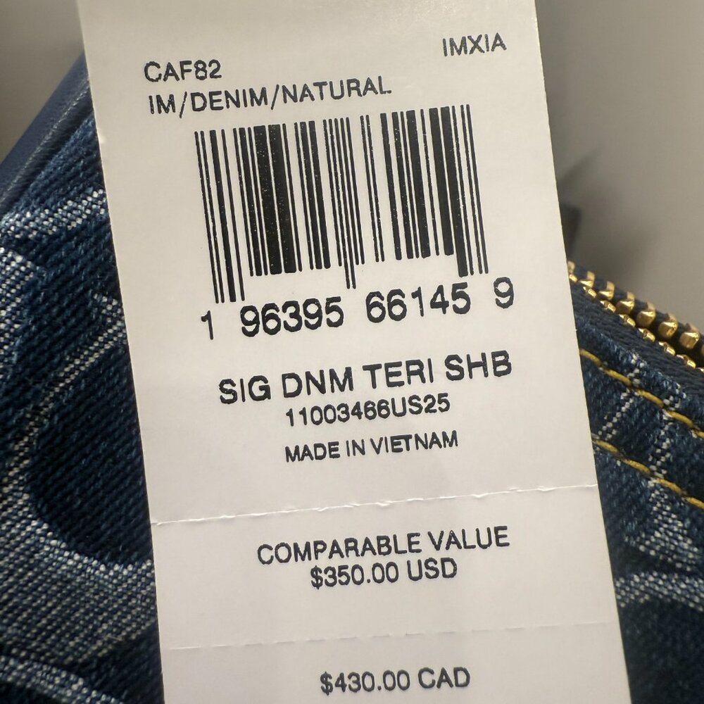coach Teri Shoulder Bag In Signature Denim caf82 - Picture 11 of 11